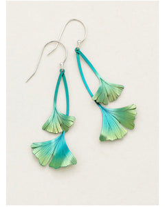 Ginkgo Drop Earrings