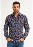 Navy with Paisley Shirt