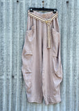Front Pocket Linen Pant