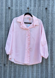 Cotton Front Ruffle Blouse