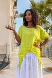 Bubble Artsy linen Tye Top
