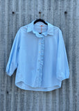 Cotton Front Ruffle Blouse