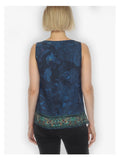 Dragonfly Lotus Turquoise Tank Top